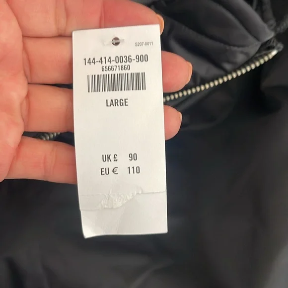 Abercrombie & Fitch Black Bomber Jacket Black Oversized Fit - Picture 6 of 7